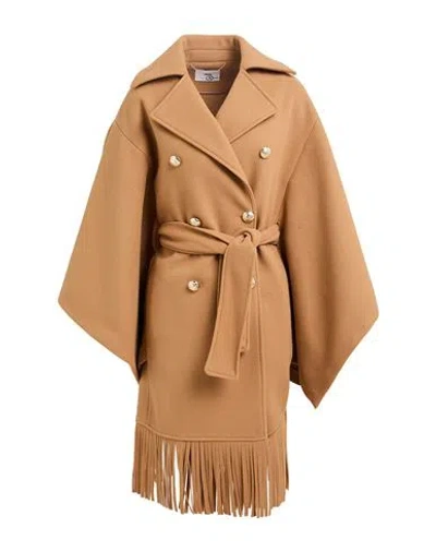 Relish Woman Cape Camel Size 4 Polyester
