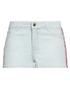 Relish Woman Denim Shorts Blue Size 26 Cotton, Pes - Polyethersulfone, Elastane In Blue