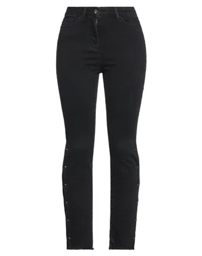 Relish Woman Jeans Black Size 27 Cotton, Elastomultiester, Elastane