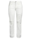 Relish Woman Jeans White Size 30 Cotton, Elastane In White