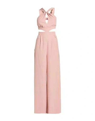 Relish Woman Jumpsuit Antique Rose Size 10 Polyester, Elastane In Pink