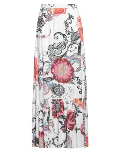 Relish Woman Long Skirt White Size Xs Viscose