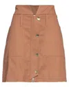 Relish Mini Skirts In Brown