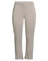 Relish Woman Pants Beige Size 10 Polyester, Cotton In Gray
