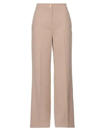 Relish Woman Pants Beige Size 6 Polyester, Elastane
