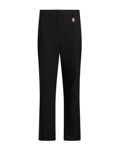 Relish Woman Pants Black Size 10 Polyester, Elastane