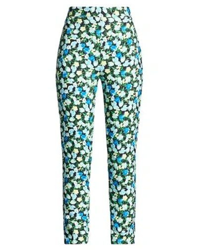 Relish Woman Pants Black Size 10 Polyester, Elastane In Green