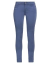Relish Woman Pants Blue Size 27 Cotton, Elastane In Blue