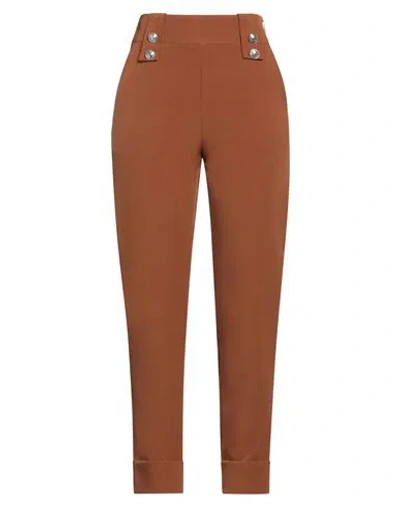Relish Woman Pants Camel Size 10 Polyester, Elastane In Beige