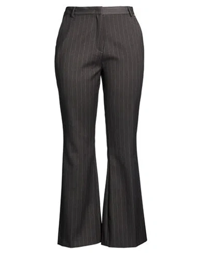 Relish Woman Pants Charcoal Size 10 Polyester, Viscose, Elastane In Gray