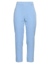 Relish Woman Pants Light Blue Size 10 Polyester, Elastane