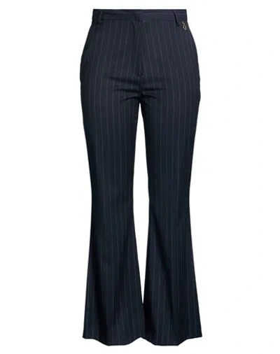 Relish Woman Pants Midnight Blue Size 10 Polyester, Viscose, Elastane