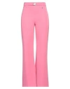 Relish Woman Pants Pink Size 10 Polyester, Elastane