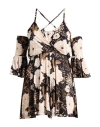 Relish Woman Playsuit Black Size S Polyester, Elastane In Black