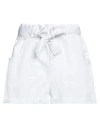 Relish Woman Shorts & Bermuda Shorts White Size 30 Cotton In White