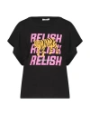Relish Woman T-shirt Black Size Xs Cotton In Black