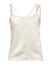 Relish Woman Top Ivory Size 10 Polyester, Elastane In White