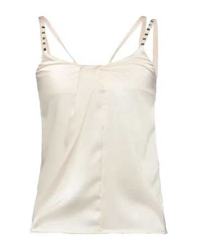 Relish Woman Top Ivory Size 10 Polyester, Elastane In White