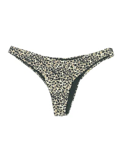 Pre-owned Relleciga Swimsuit Bottoms In Gold