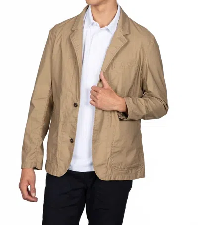 Relwen Flyweight Flex Blazer In British Khaki In Nude