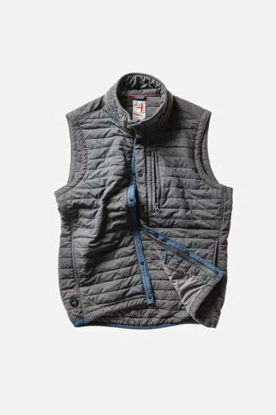 Relwen Men's Windzip Vest In Charcoal In Gray