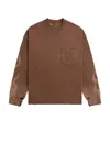 Rélyk Walker Long Sleeve Tee In Brown Flames