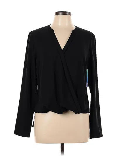 Pre-owned Remade Long Sleeve Blouse In Black