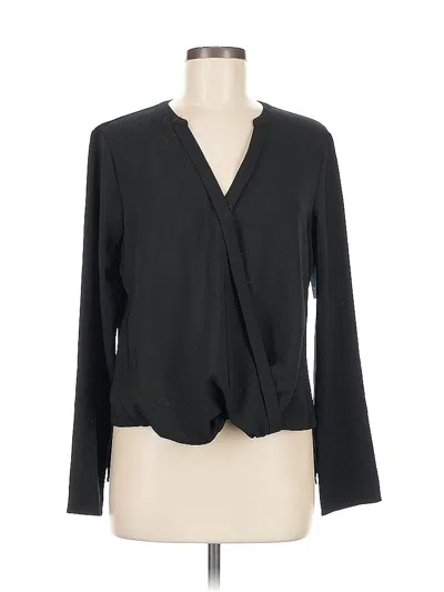 Pre-owned Remade Long Sleeve Blouse In Black