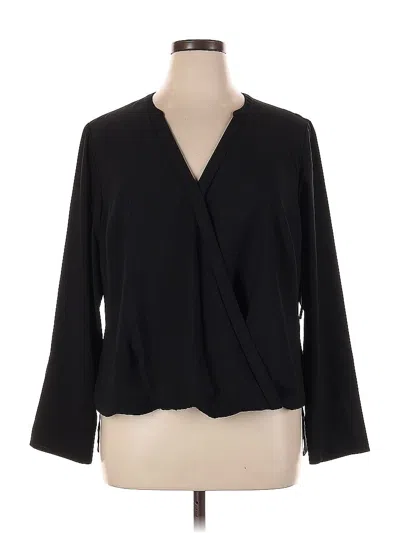 Pre-owned Remade Long Sleeve Blouse In Black