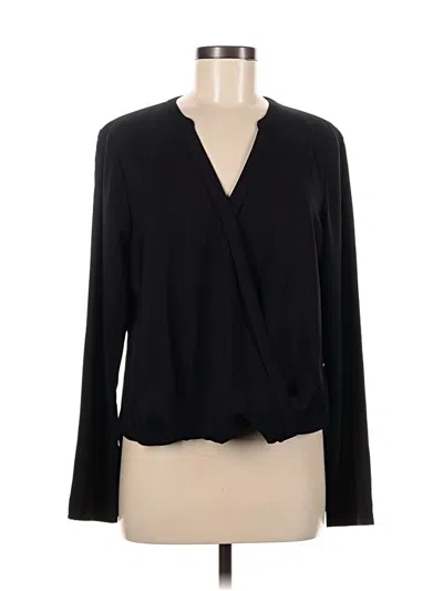 Pre-owned Remade Long Sleeve Blouse In Black