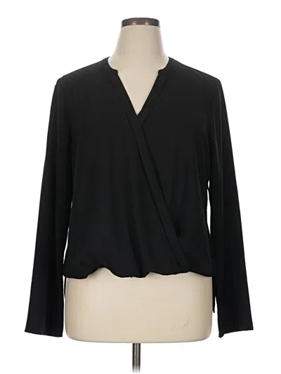 Pre-owned Remade Long Sleeve Blouse In Black