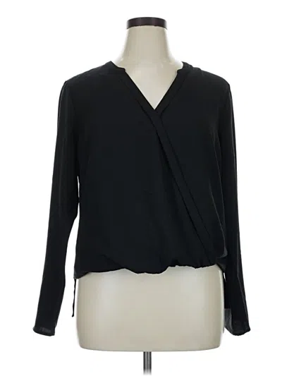 Pre-owned Remade Long Sleeve Blouse In Black