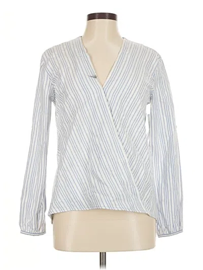 Pre-owned Remade Long Sleeve Blouse In Blue