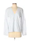 Remade Long Sleeve Blouse In Silver
