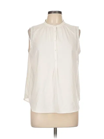 Pre-owned Remade Sleeveless Blouse In White