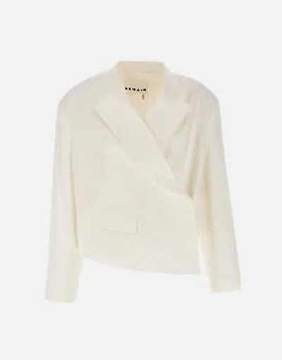 Pre-owned Remain 501268857 Woman White Jackets