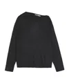 Remain Birger Christensen Asymmetrical Neckline Sweater In Black