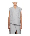 Remain Birger Christensen Asymmetrical Structure Vest In Gray