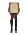 Remain Birger Christensen Back-zippered Skirt In Nude