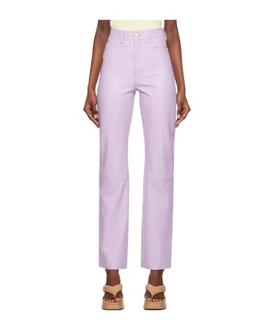 Remain Birger Christensen Belt-loop Casual Pants In Purple