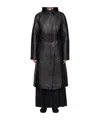 Remain Birger Christensen Bonded Coat In Black