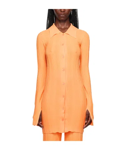 Remain Birger Christensen Button-down Cardigan In Orange