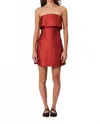 Remain Birger Christensen Alexa Mini Dress In Red