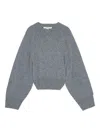 Remain Birger Christensen Crew-neck Wool Sweater In Gray