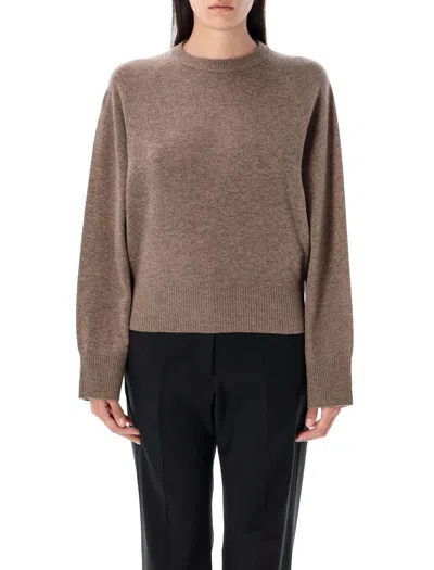 Remain Birger Christensen Bat Sleeve Crewneck Sweater In Brown
