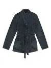 Remain Birger Christensen Belted Pocket Denim Jacket