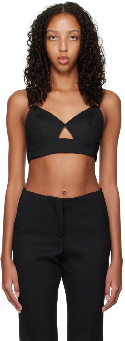 Remain Birger Christensen Heavy Boucle Bralette In 1000 Black