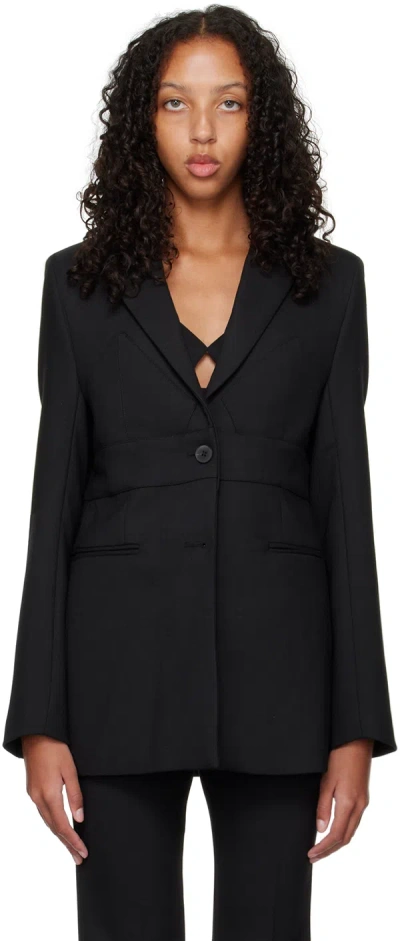 Remain Birger Christensen Black Bra Blazer In 1000 Black