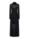 REMAIN BIRGER CHRISTENSEN BLACK MESH MAXI DRESS