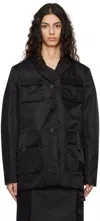 Remain Birger Christensen Penja Recycled-shell Blazer In 1000 Black